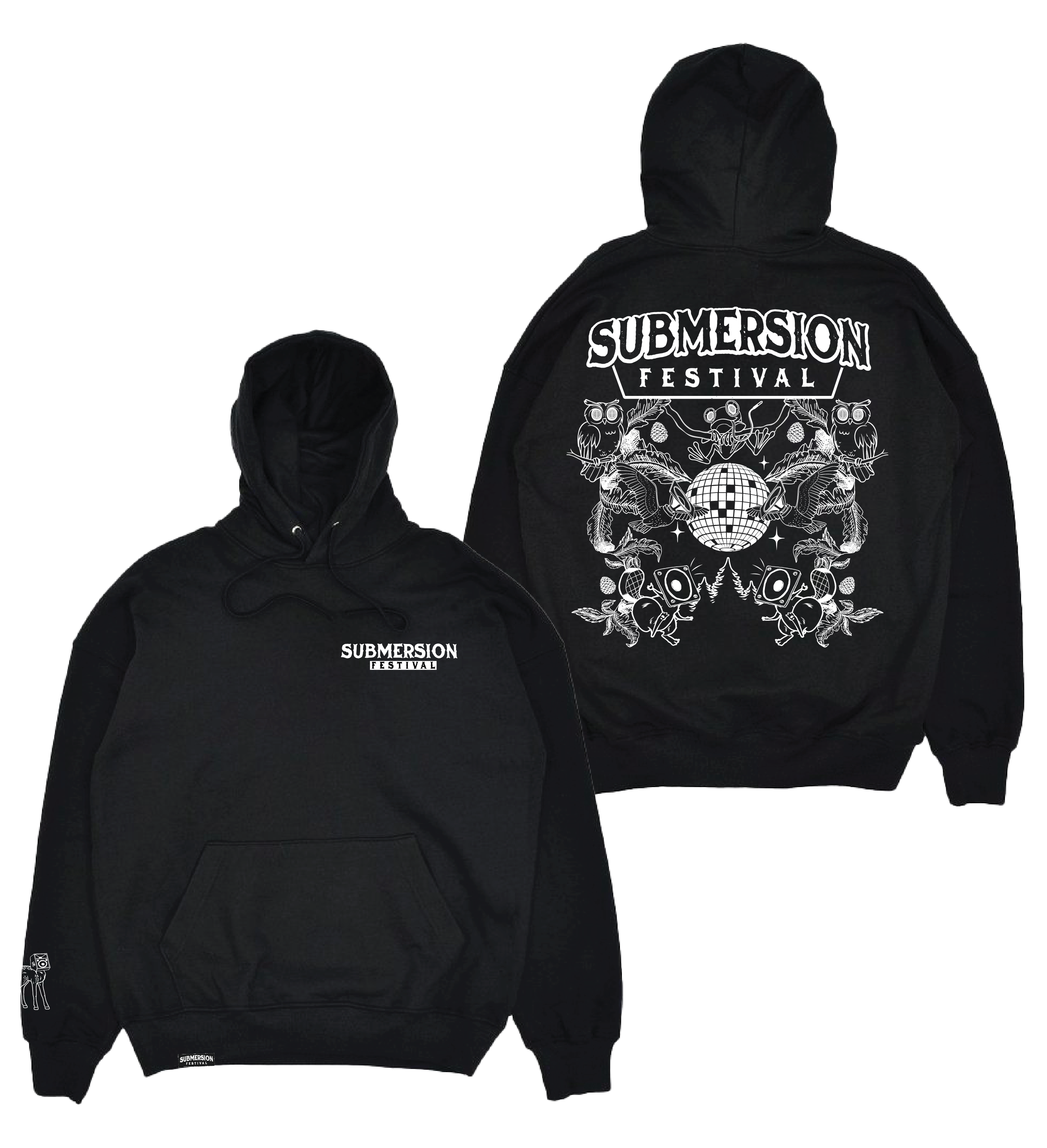 2025 Black Submersion Disco Ball Hoodie
