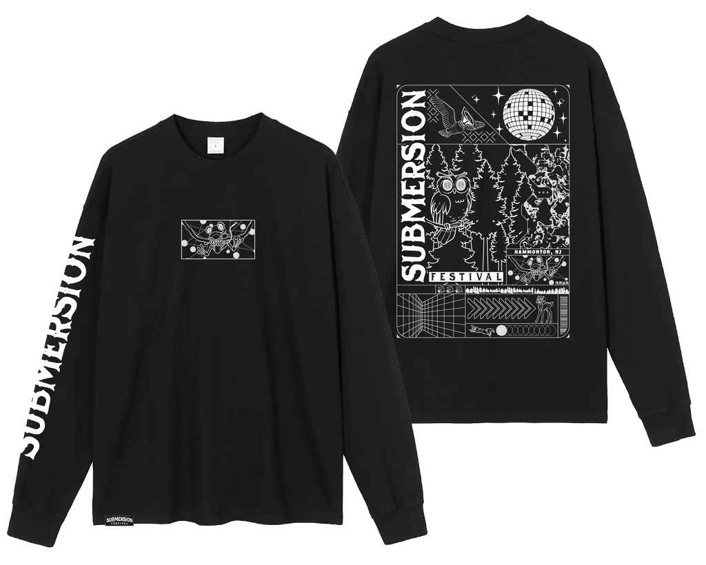 2025 Black Submersion Long Sleeve Tee
