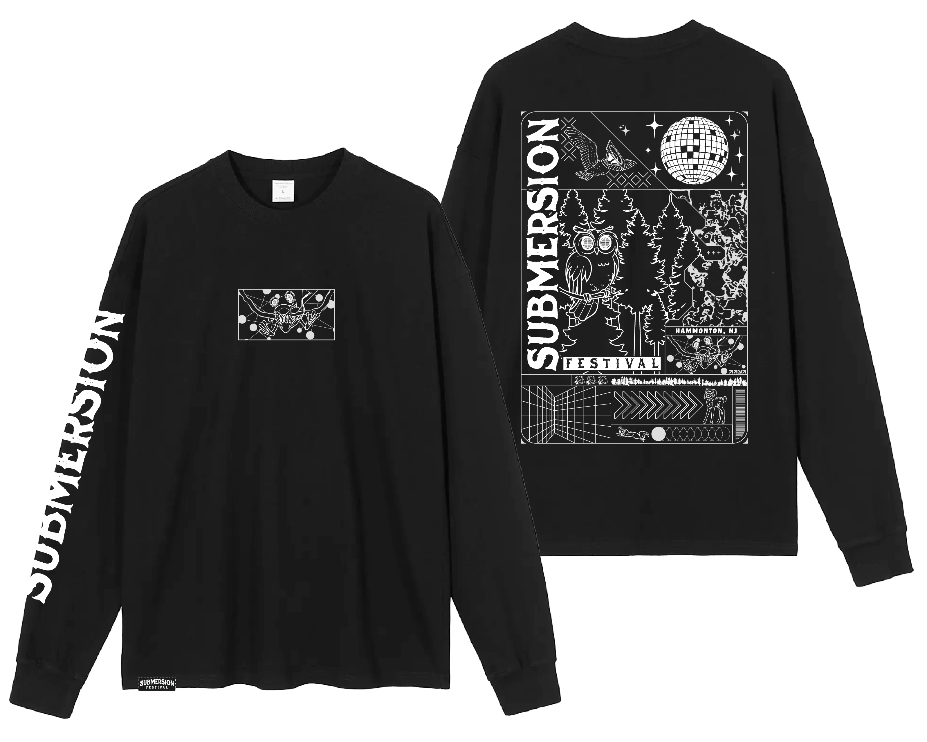 2025 Black Submersion Long Sleeve Tee