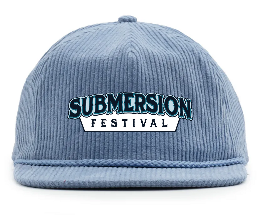 2025 Corduroy 5 Panel Hat - Blue