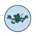 Submersion Frog Sticker