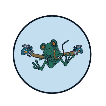 Submersion Frog Sticker