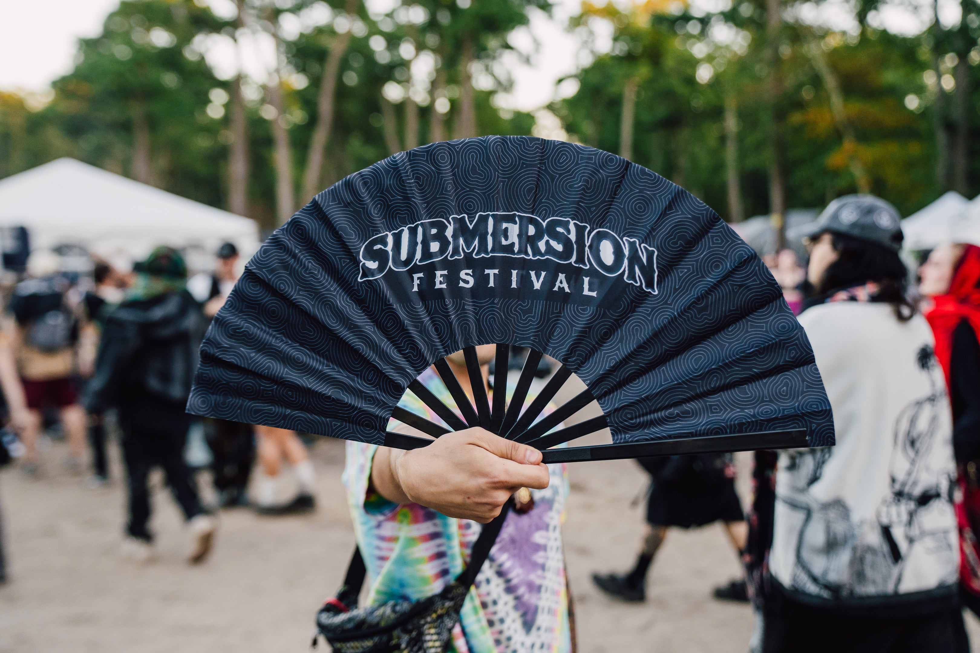 Black Submersion Hand Fan