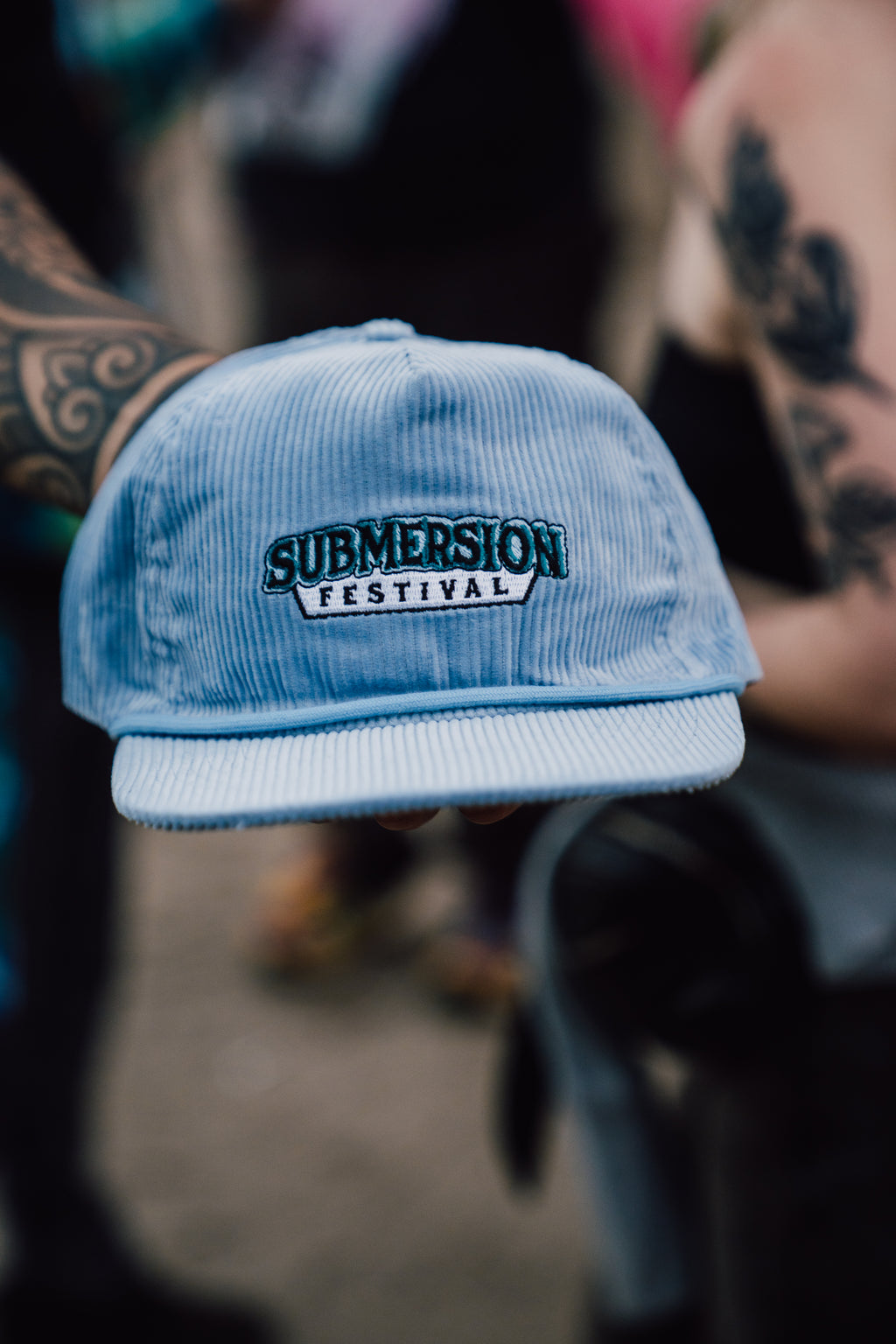 2025 Corduroy 5 Panel Hat - Blue