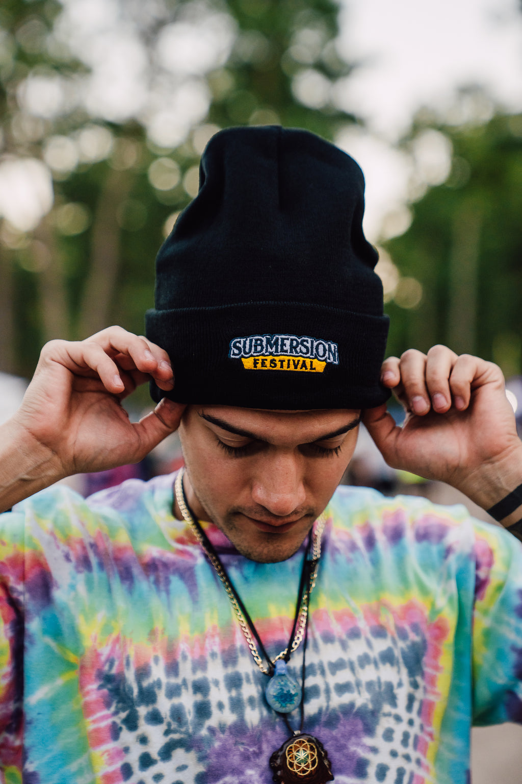 2025 Black Submersion Logo Beanie