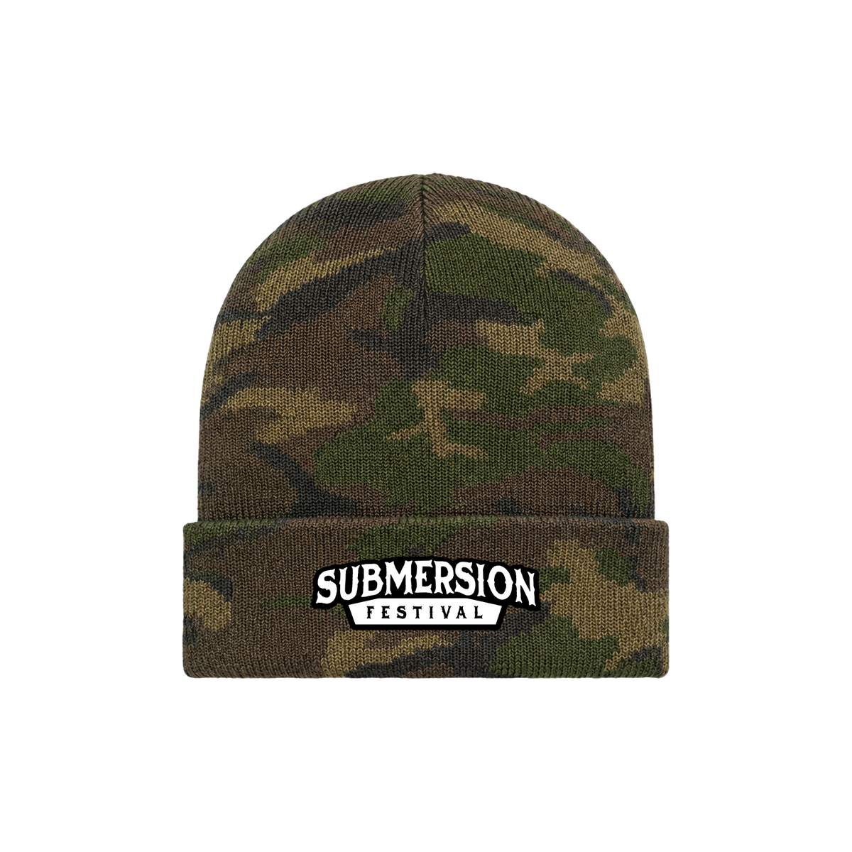 2026 Camo Embroidered Submersion Logo Beanie