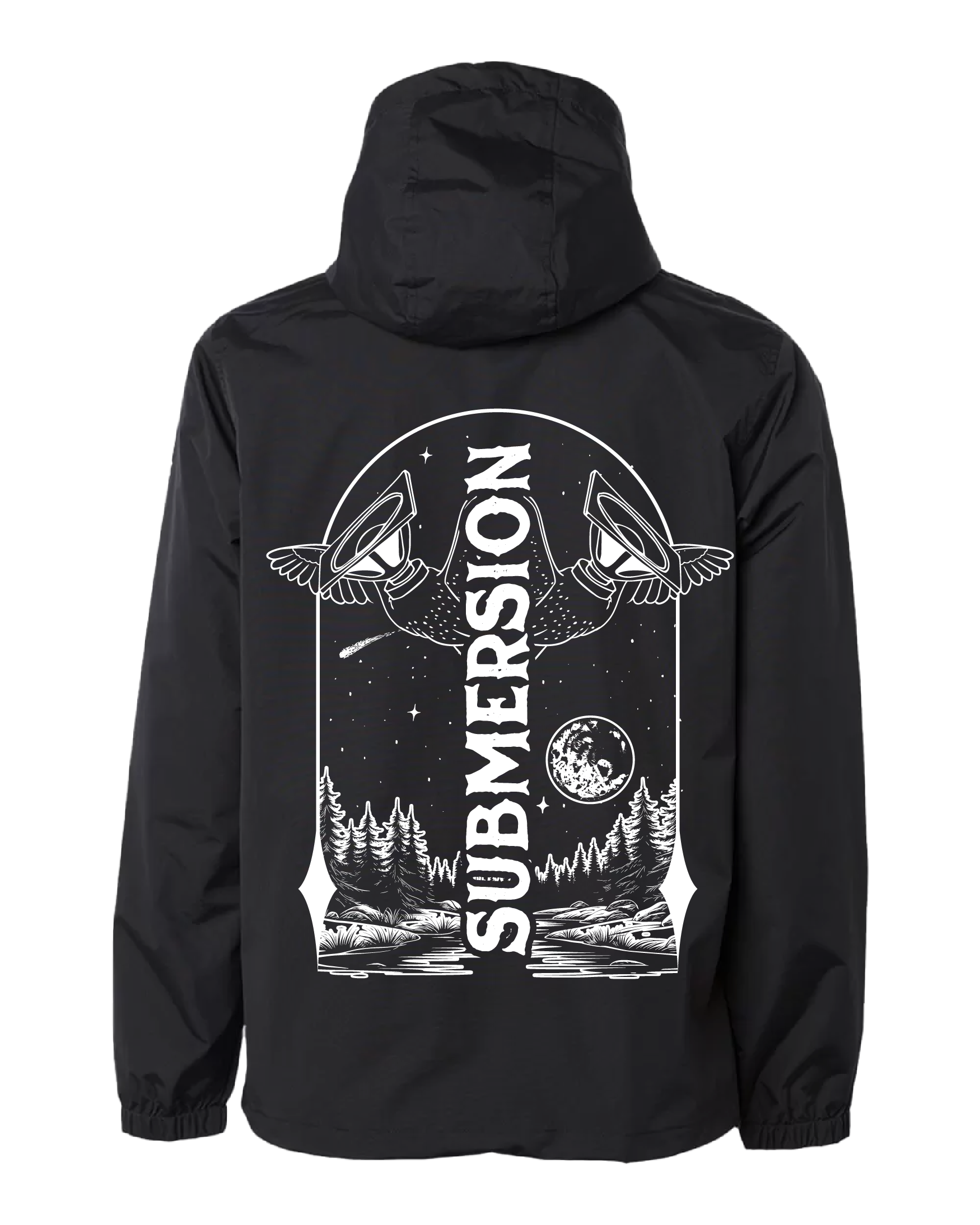 2025 Black Submersion Anorak Rain Jacket