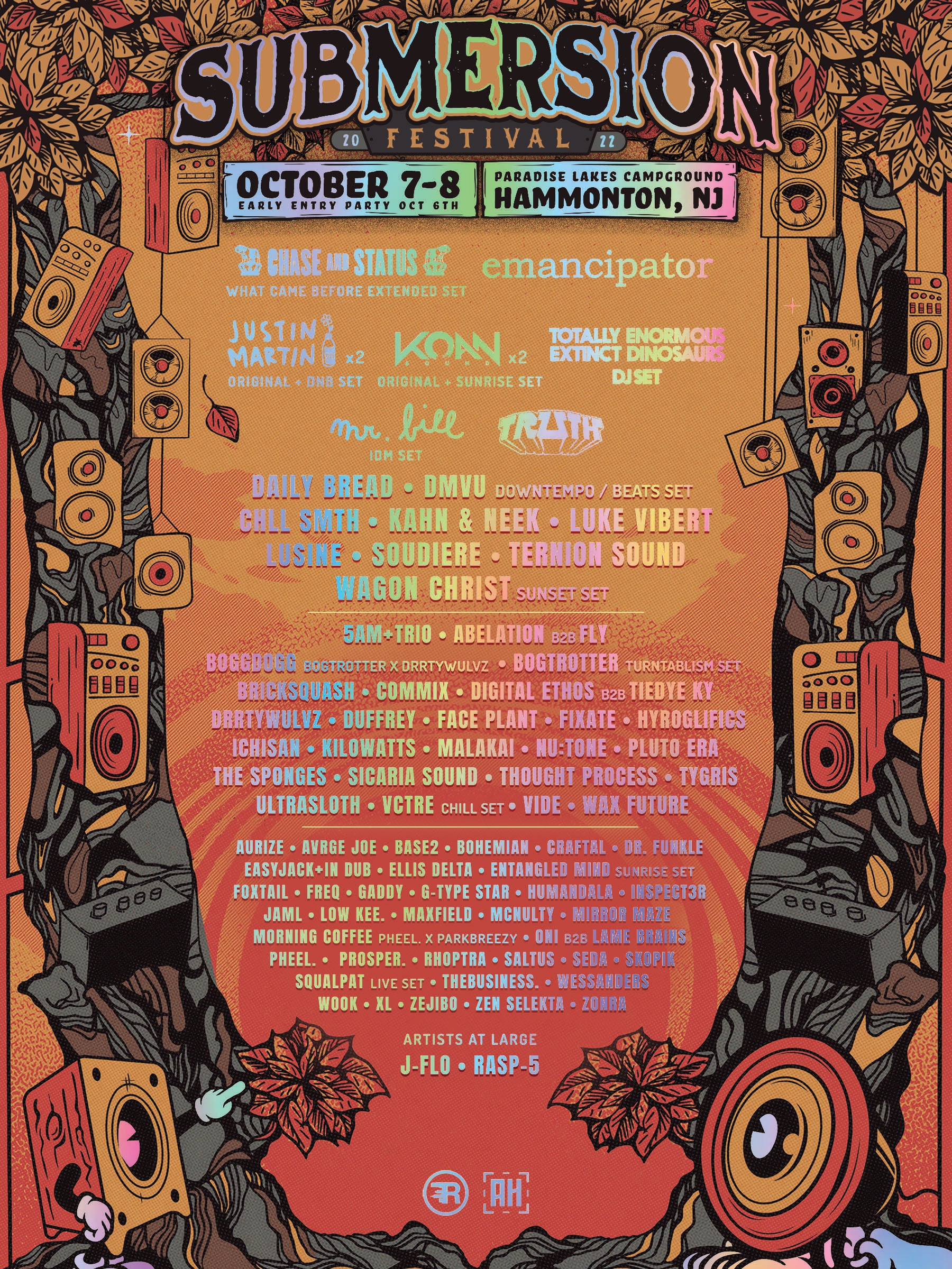 Swirl Lava Foil Lineup Poster - 2022