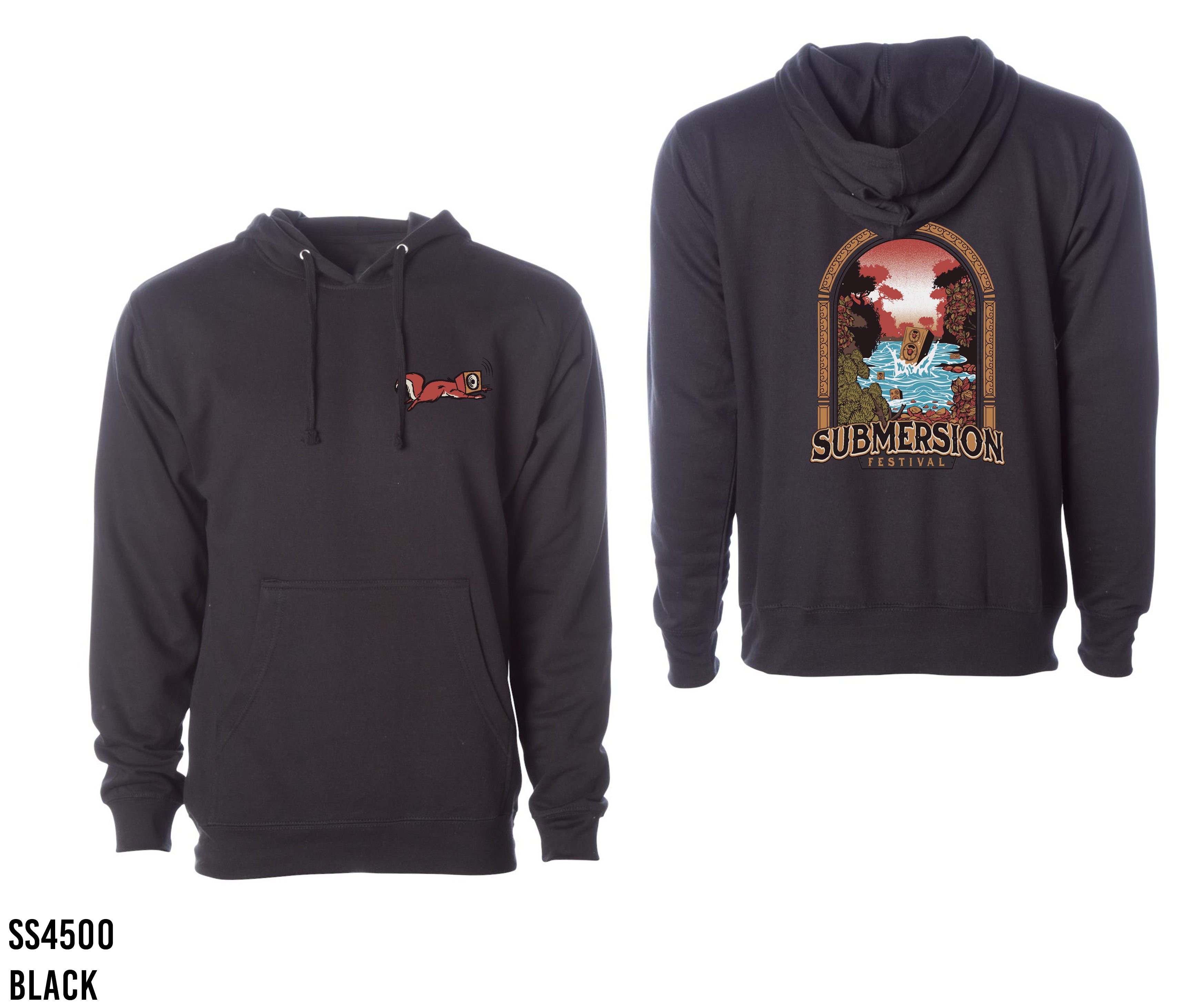 V1 Floating Speaker Pull-Over Hoodie