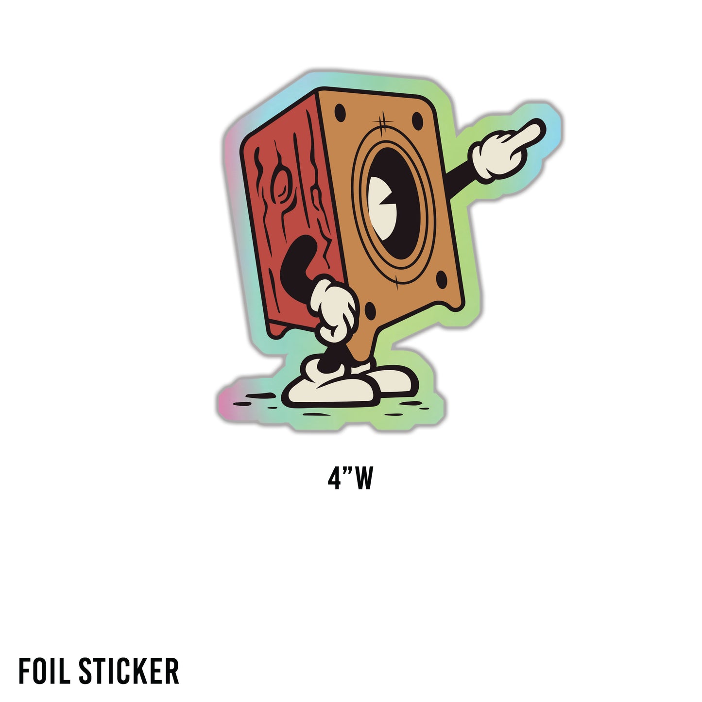 V1 Foil Sticker - Speakerhead