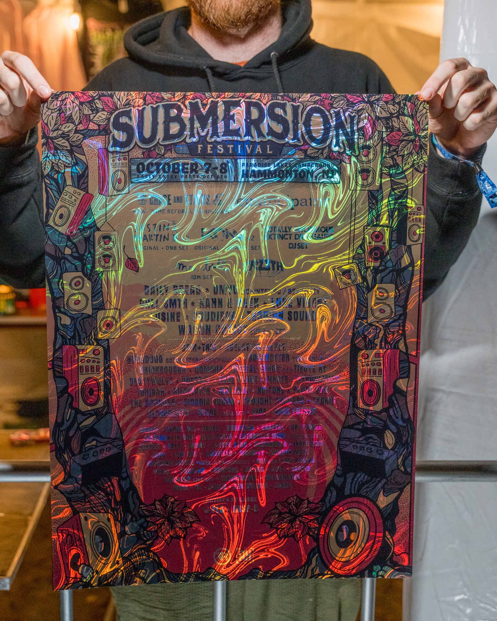 Swirl Lava Foil Lineup Poster - 2022